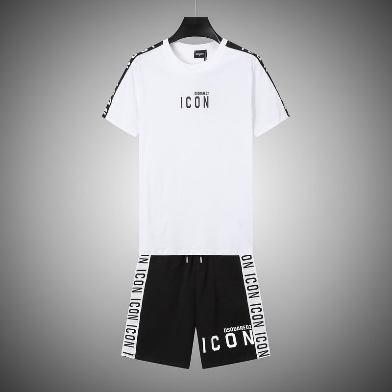 Wholesale Cheap Dsq Short Sleeve Replica Casual Tracksuit for sale