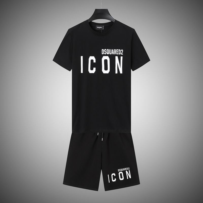 Wholesale Cheap Dsq Short Sleeve Replica Casual Tracksuit for sale