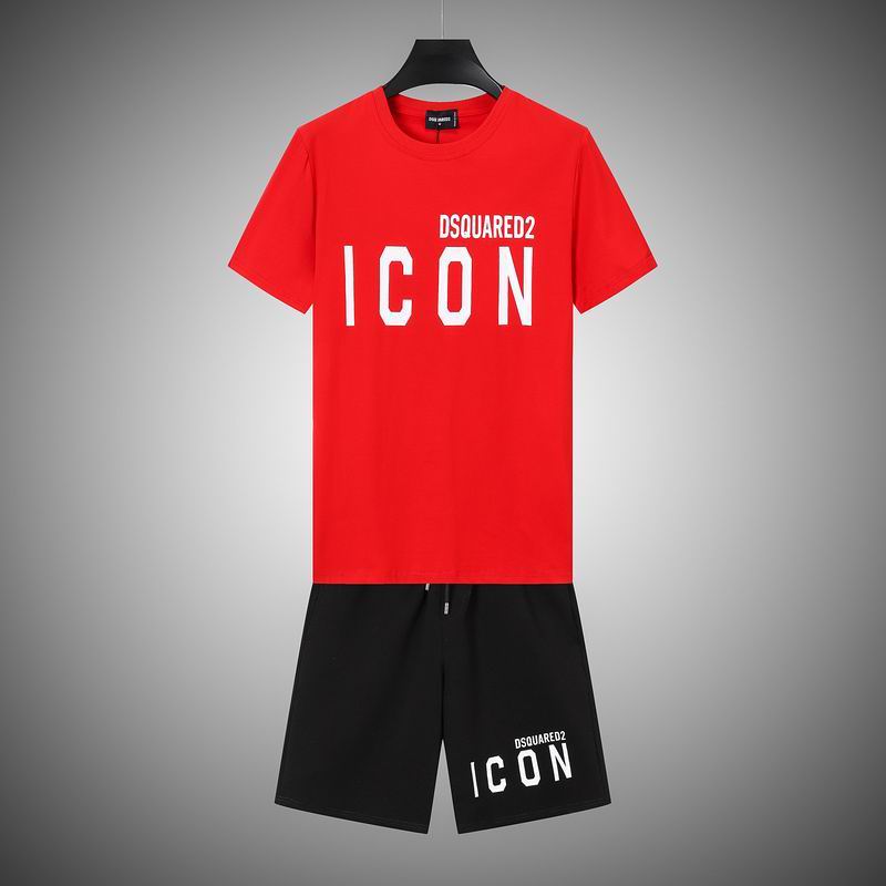 Wholesale Cheap Dsq Short Sleeve Replica Casual Tracksuit for sale