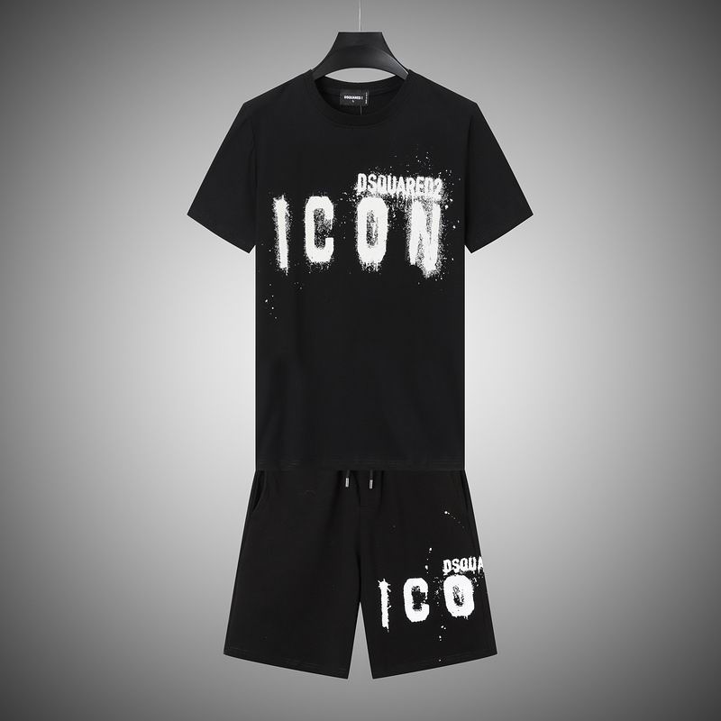 Wholesale Cheap Dsq Short Sleeve Replica Casual Tracksuit for sale