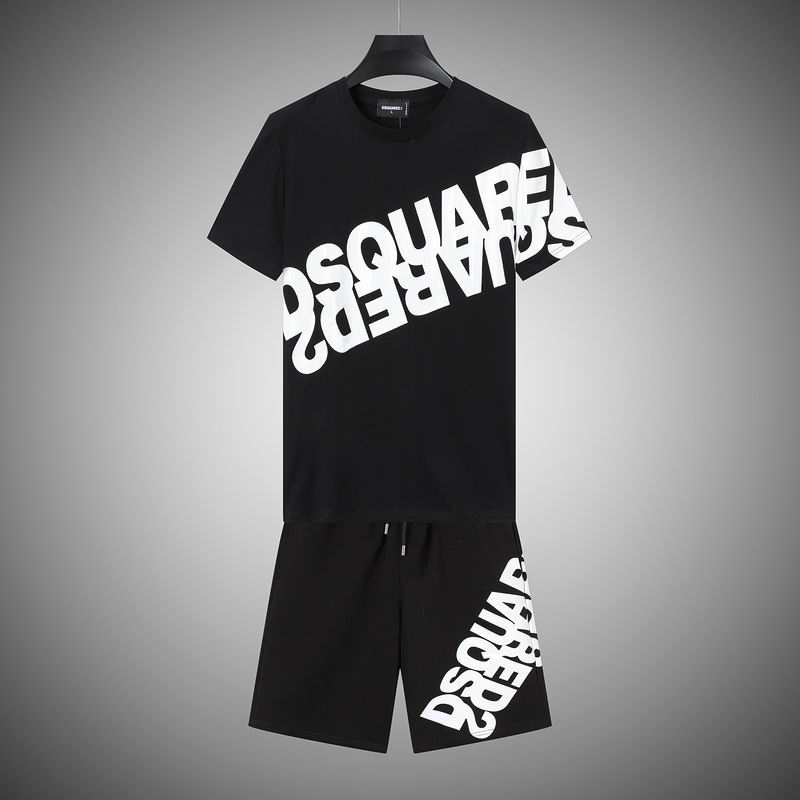Wholesale Cheap Dsq Short Sleeve Replica Casual Tracksuit for sale