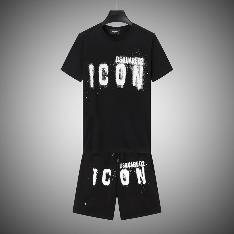 Wholesale Cheap Dsq Short Sleeve Replica Casual Tracksuit for sale