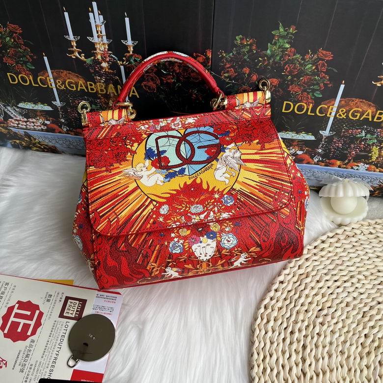 Wholesale AAA quality D.olce Gabbana Sicily  Leather Tote Shoulder Replica Bags for Sale