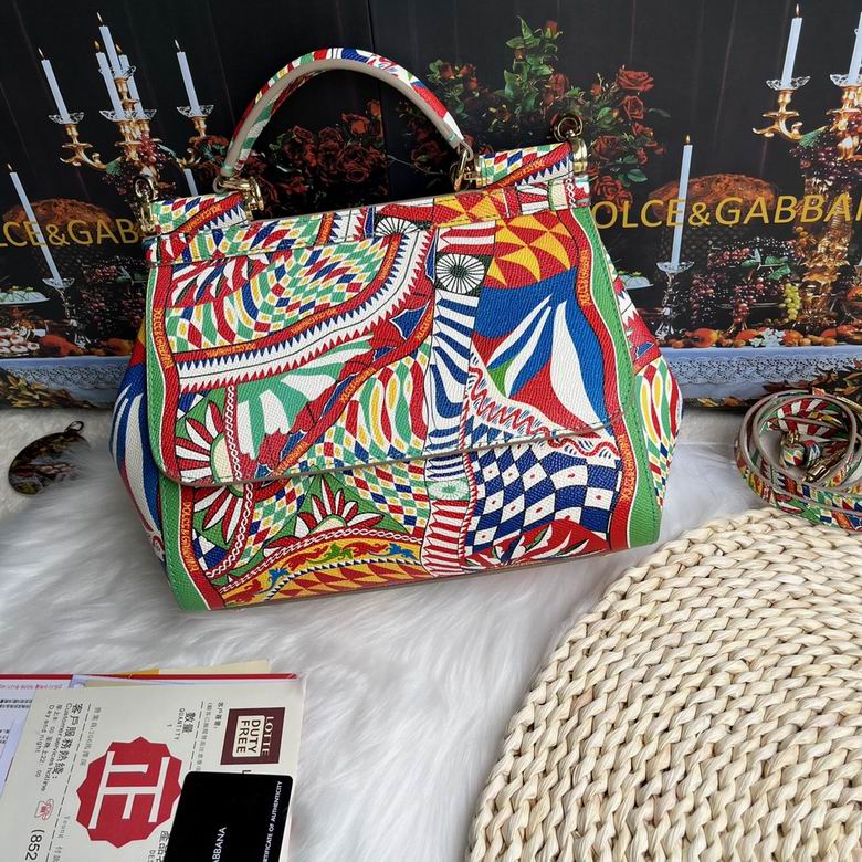 Wholesale AAA quality D.olce Gabbana Sicily  Leather Tote Shoulder Replica Bags for Sale
