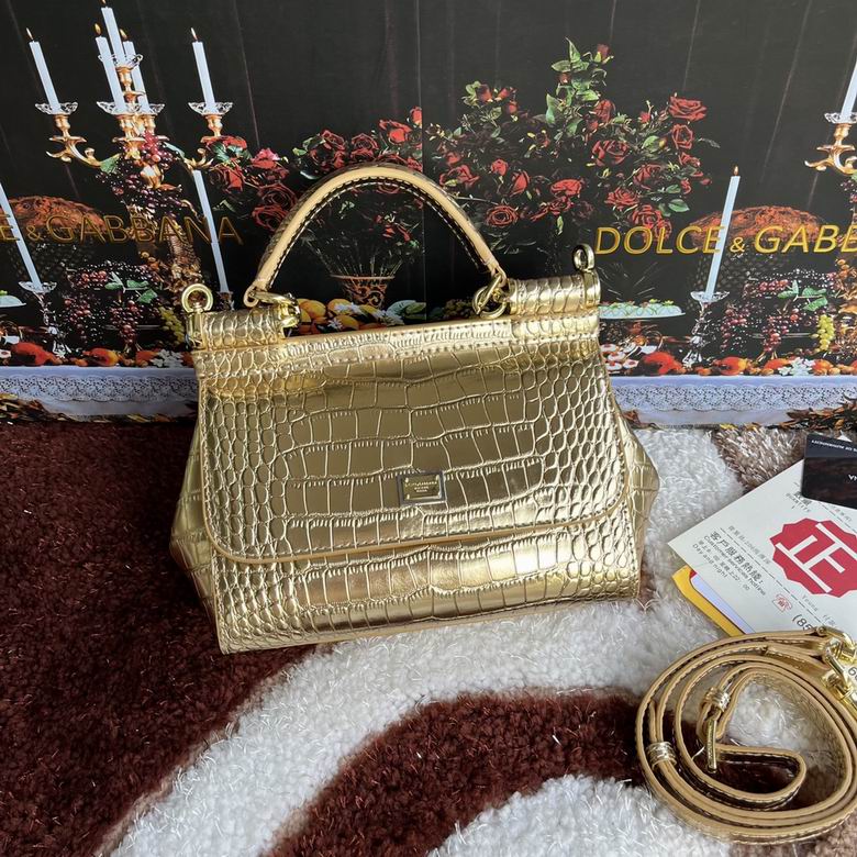 Wholesale AAA quality D.olce Gabbana Sicily Tote Shoulder Leather Replica Bags for Sale