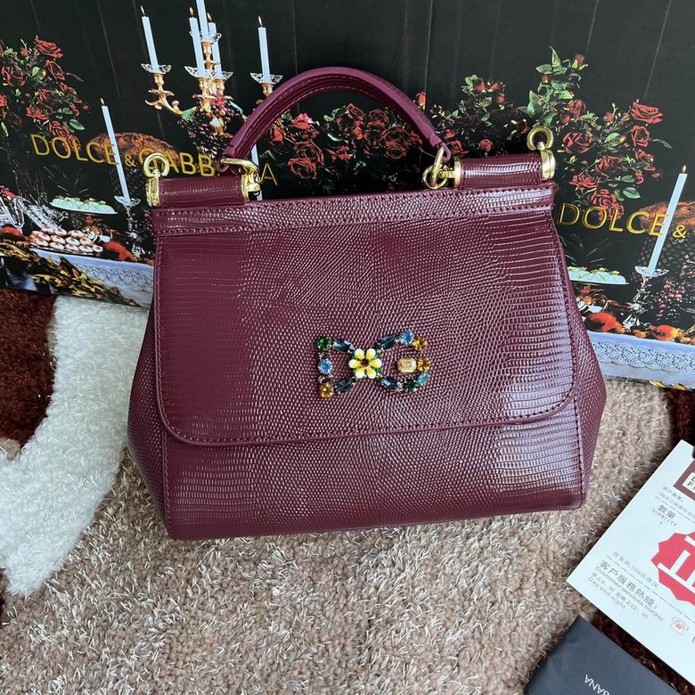 Wholesale AAA quality D.olce Gabbana Sicily Tote Shoulder Leather Replica Bags for Sale
