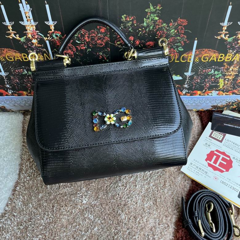 Wholesale AAA quality D.olce Gabbana Sicily Tote Shoulder Leather Replica Bags for Sale