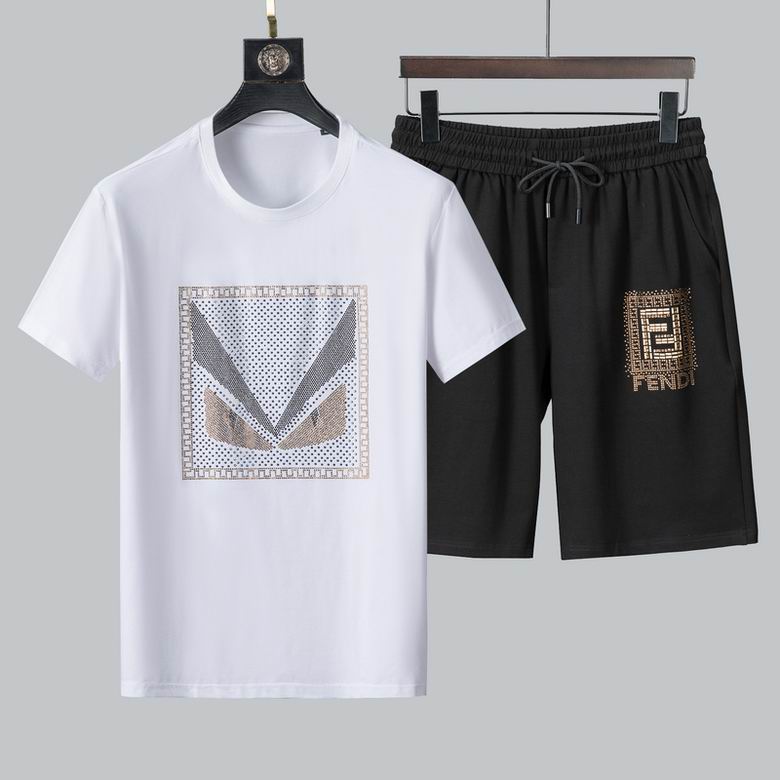 Wholesale Cheap F endi Short Sleeve Tracksuits for Sale