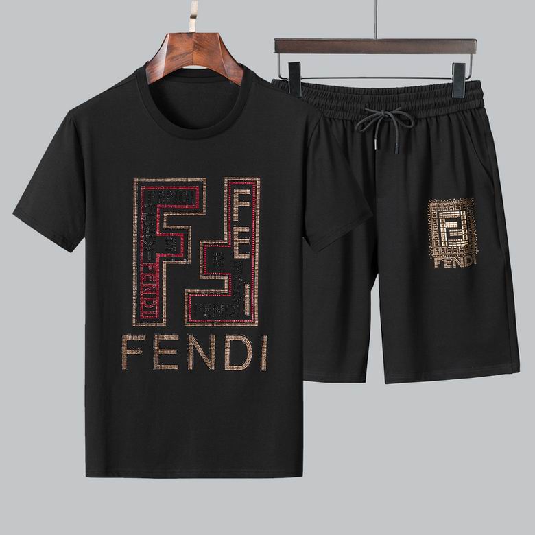 Wholesale Cheap F endi Short Sleeve Tracksuits for Sale