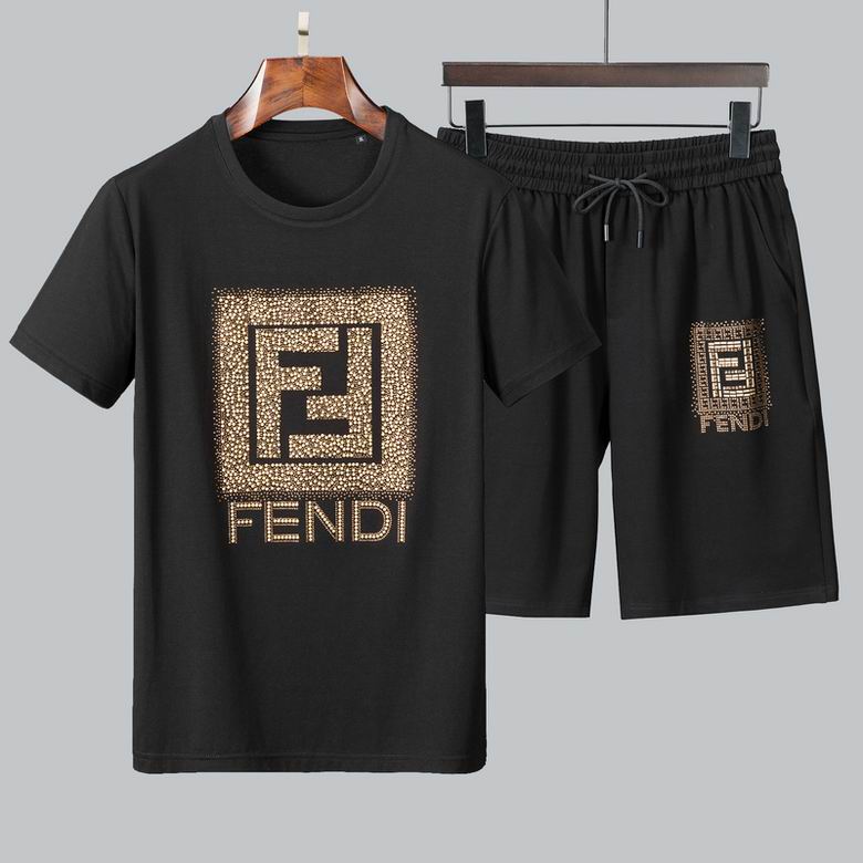 Wholesale Cheap F endi Short Sleeve Tracksuits for Sale
