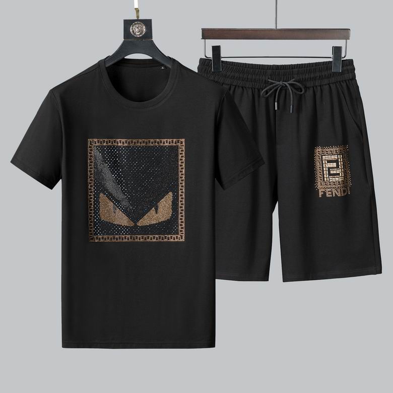 Wholesale Cheap F endi Short Sleeve Tracksuits for Sale