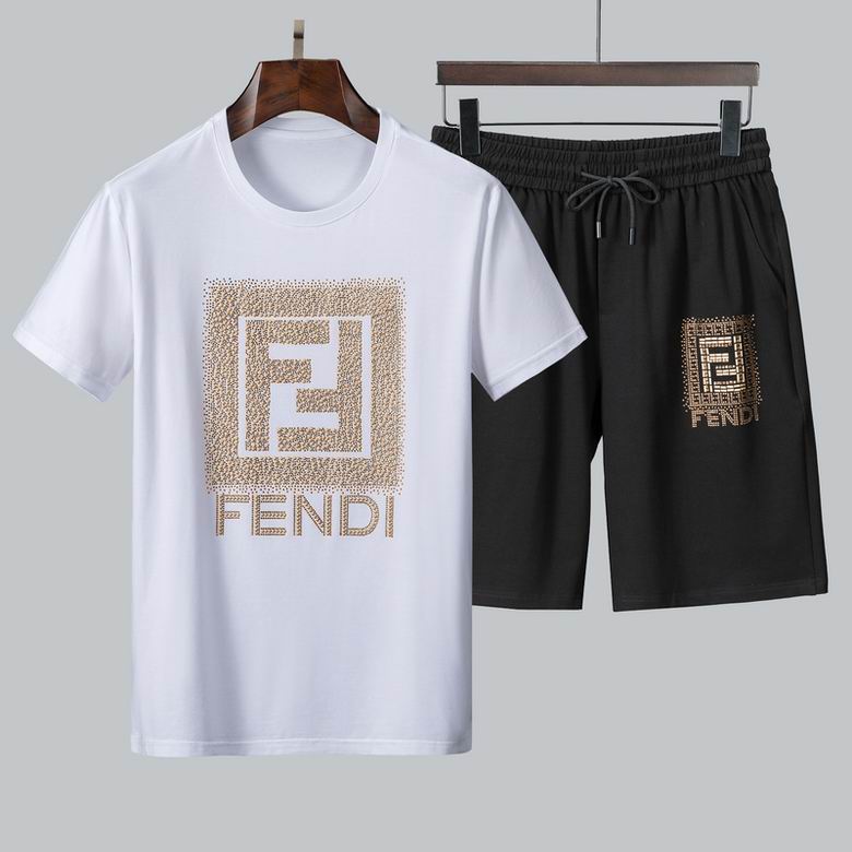 Wholesale Cheap F endi Short Sleeve Tracksuits for Sale