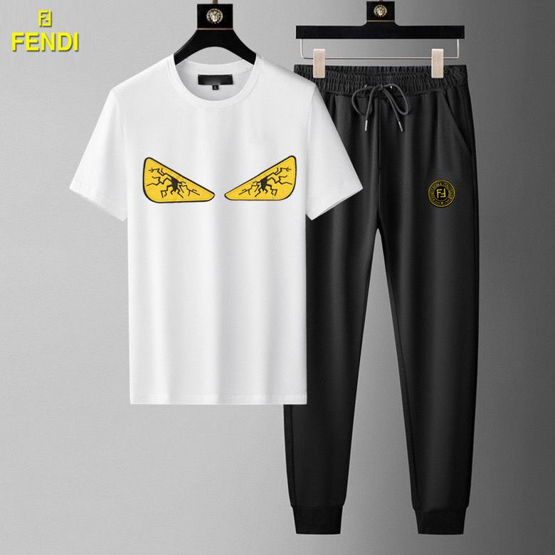 Wholesale Cheap F endi men Short Sleeve Tracksuits for Sale