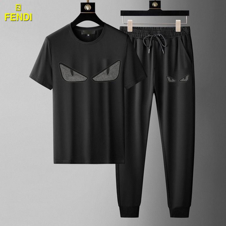 Wholesale Cheap F endi men Short Sleeve Tracksuits for Sale