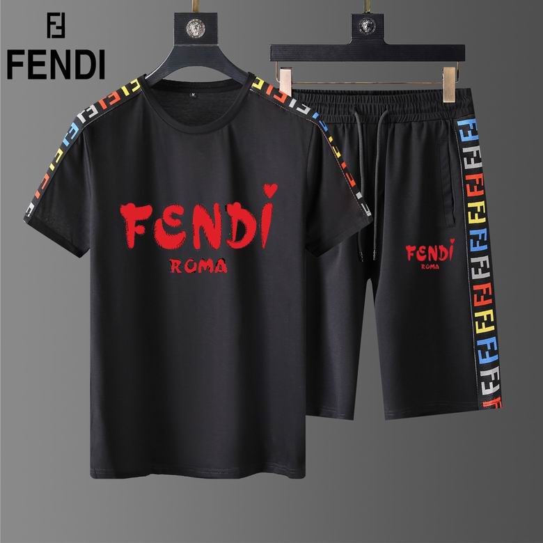 Wholesale Cheap F endi Short Sleeve Tracksuits for Sale