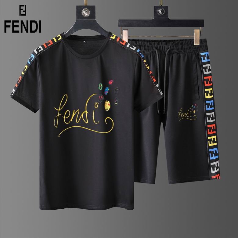 Wholesale Cheap F endi Short Sleeve Tracksuits for Sale