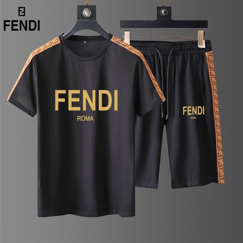 Wholesale Cheap F endi Short Sleeve Tracksuits for Sale