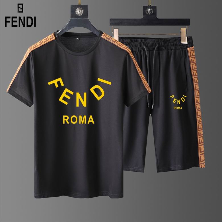 Wholesale Cheap F endi Short Sleeve Tracksuits for Sale