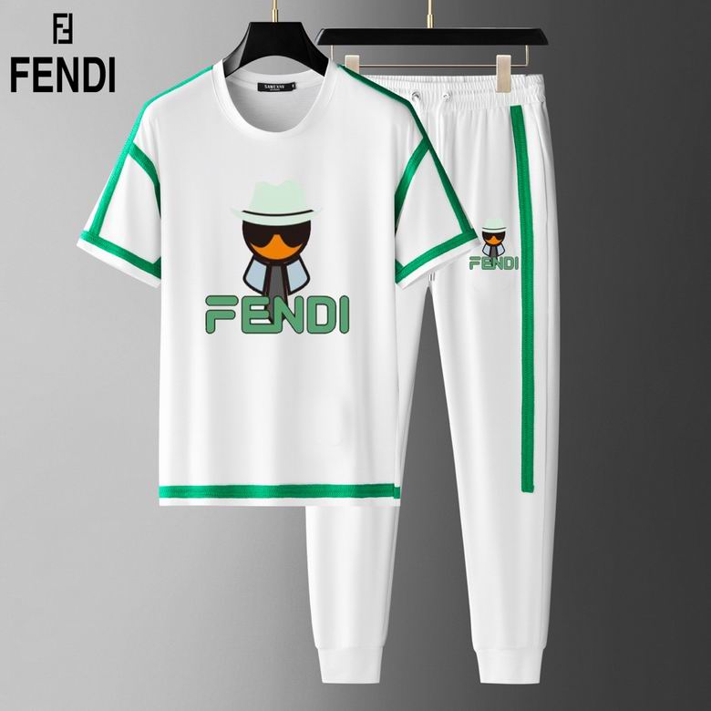 Wholesale Cheap F endi Short Sleeve Tracksuits for Sale