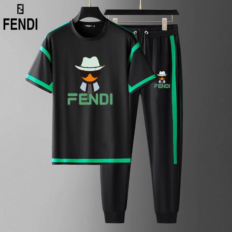 Wholesale Cheap F endi Short Sleeve Tracksuits for Sale