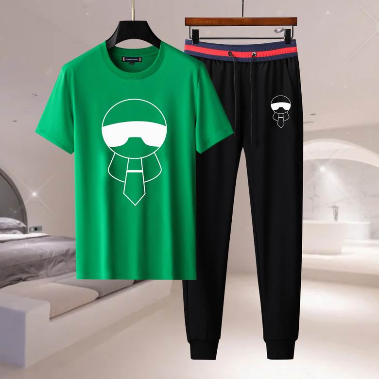 Wholesale Cheap F endi Short Sleeve Designer Tracksuit for Sale