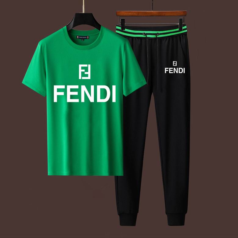 Wholesale Cheap F endi Short Sleeve Designer Tracksuit for Sale