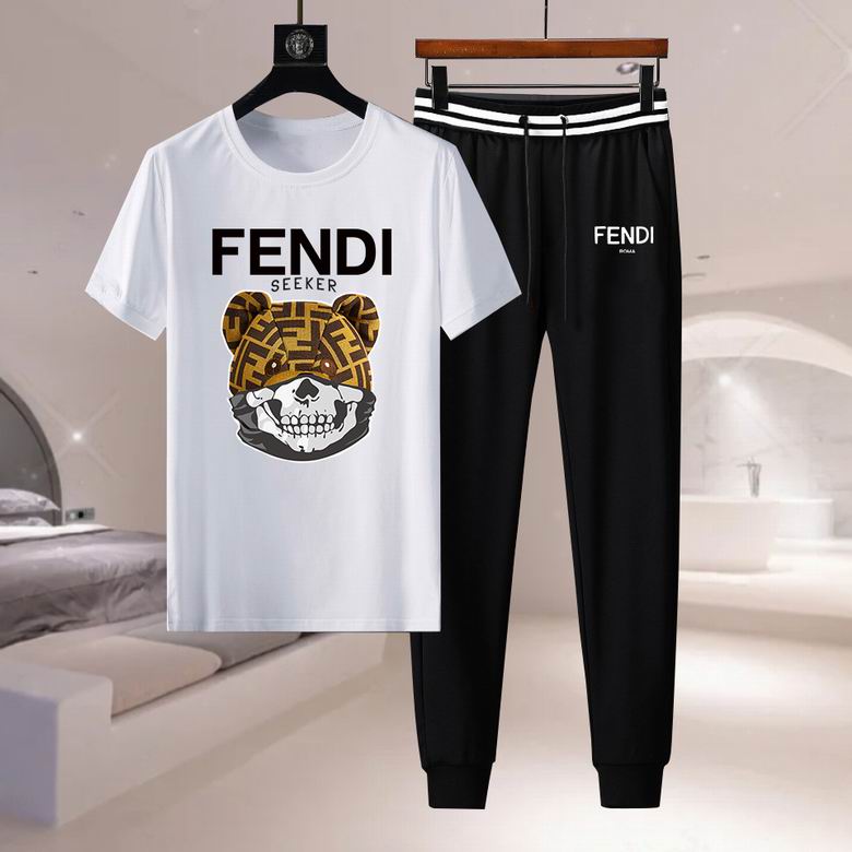 Wholesale Cheap F endi Short Sleeve Designer Tracksuit for Sale