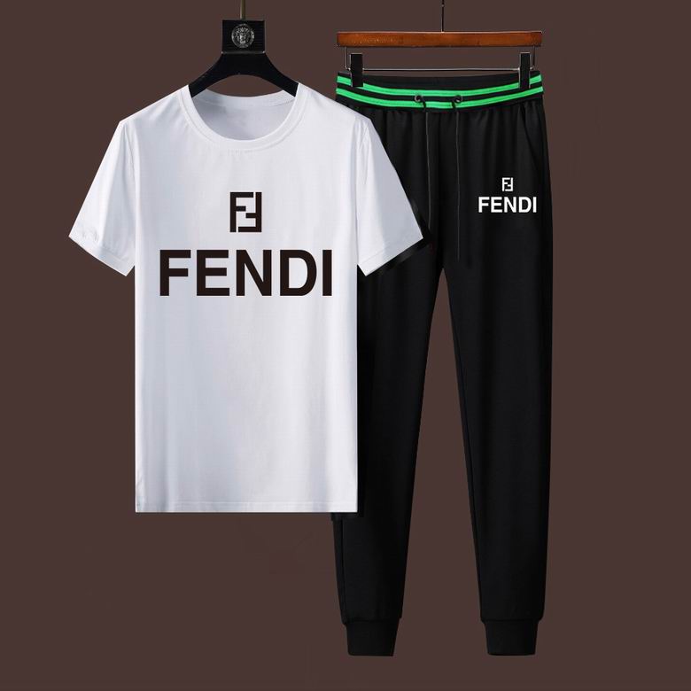 Wholesale Cheap F endi Short Sleeve Designer Tracksuit for Sale