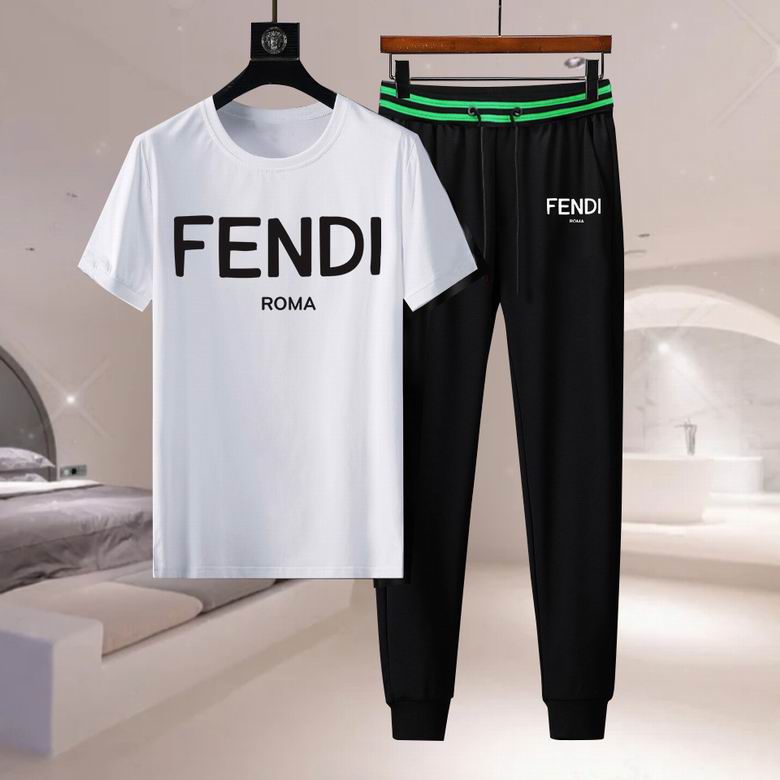 Wholesale Cheap F endi Short Sleeve Designer Tracksuit for Sale