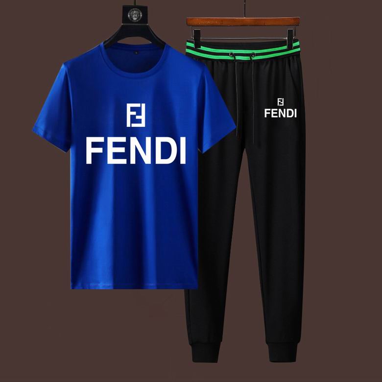 Wholesale Cheap F endi Short Sleeve Designer Tracksuit for Sale