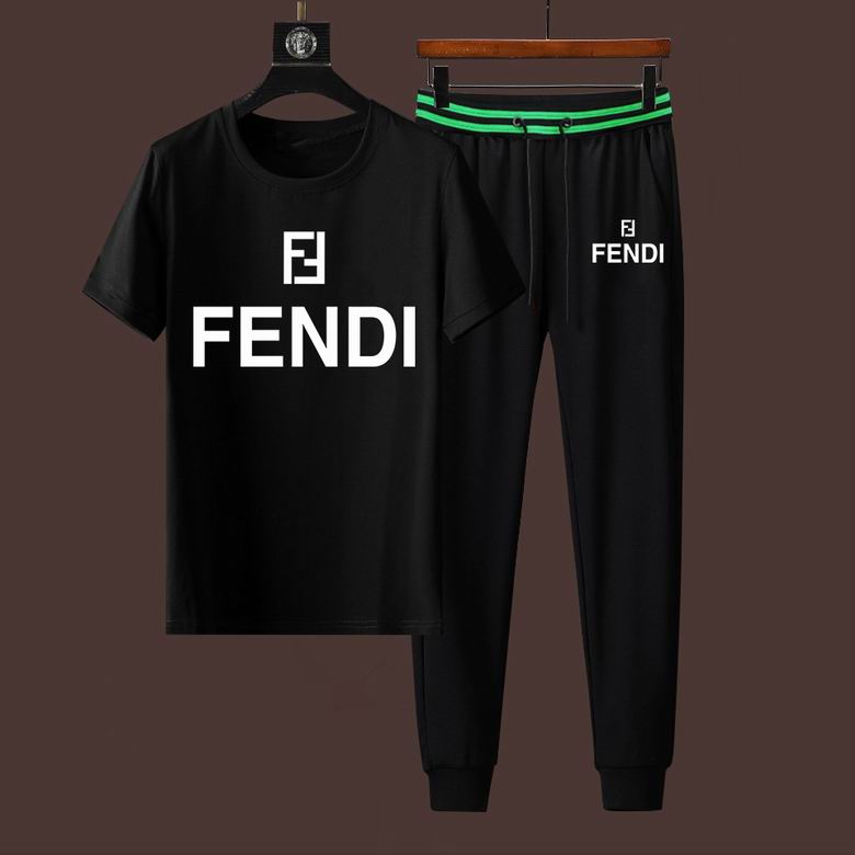 Wholesale Cheap F endi Short Sleeve Designer Tracksuit for Sale