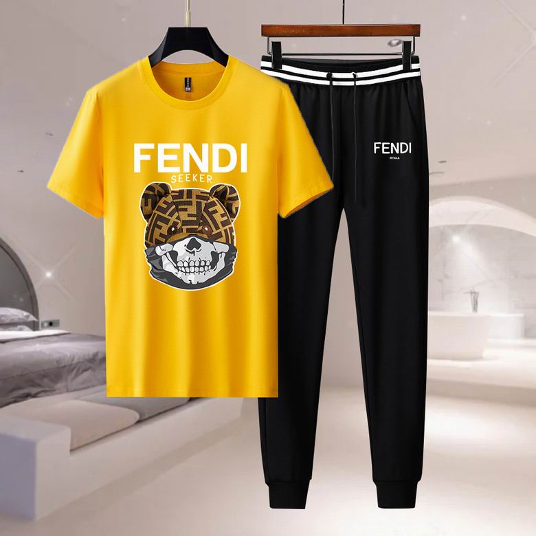Wholesale Cheap F endi Short Sleeve Designer Tracksuit for Sale