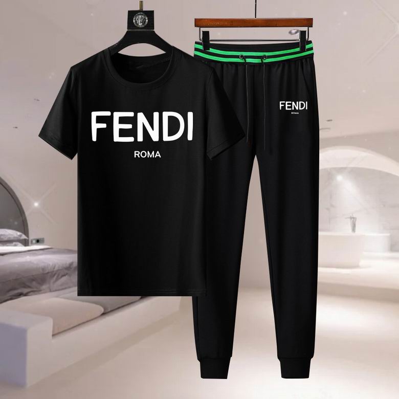 Wholesale Cheap F endi Short Sleeve Designer Tracksuit for Sale