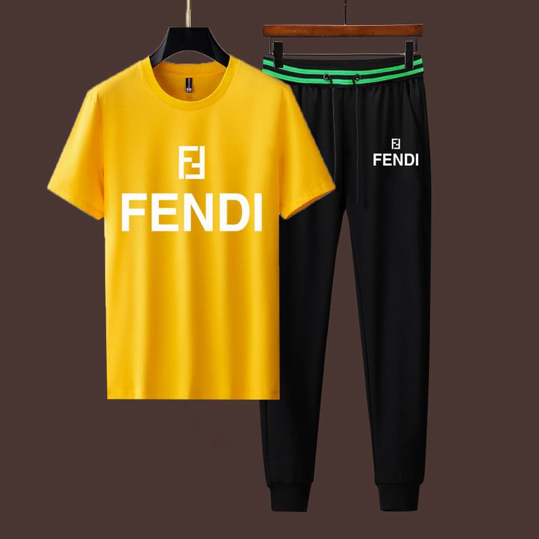 Wholesale Cheap F endi Short Sleeve Designer Tracksuit for Sale