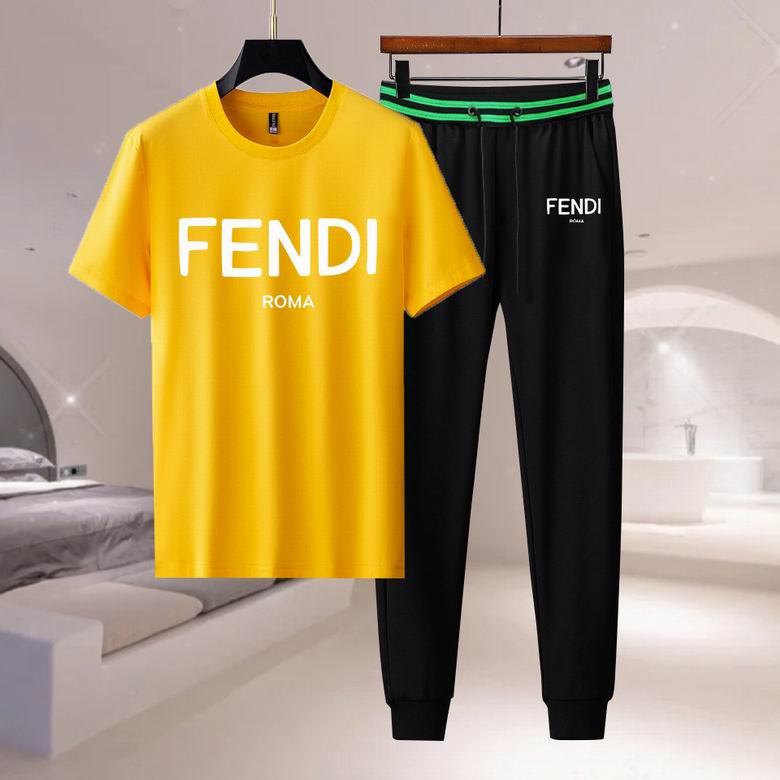 Wholesale Cheap F endi Short Sleeve Designer Tracksuit for Sale