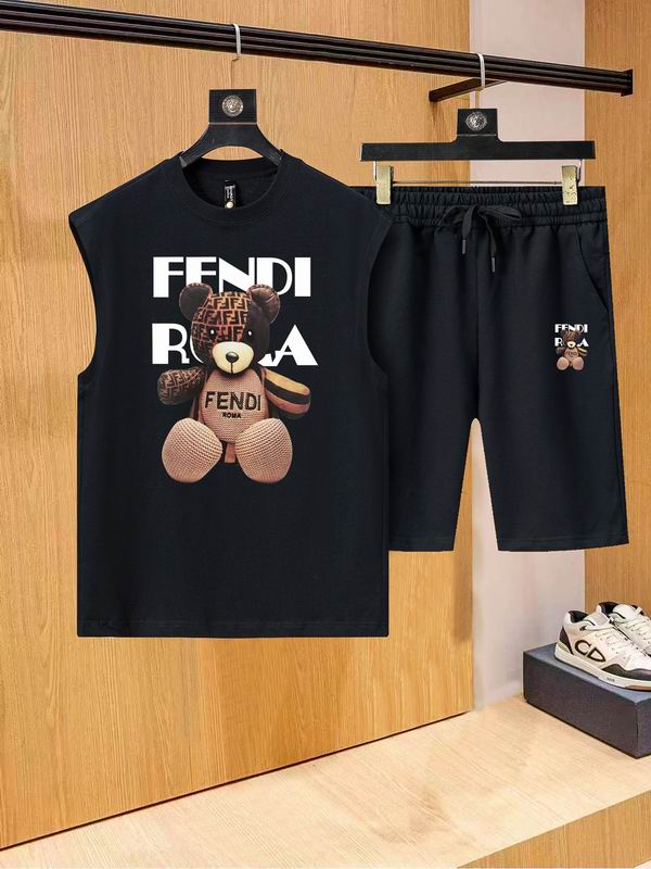 Wholesale Cheap Fendi Short Replica Designer Tracksuits for sale