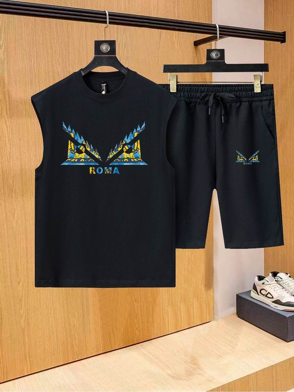 Wholesale Cheap Fendi Short Replica Designer Tracksuits for sale