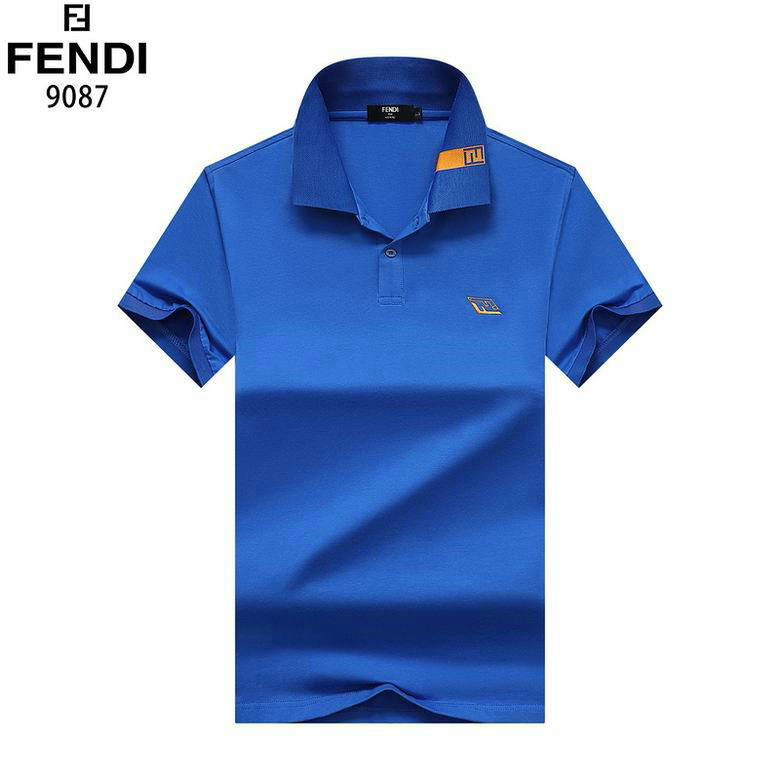 Wholesale Cheap Fendi Short Sleeve Lapel T Shirts for Sale