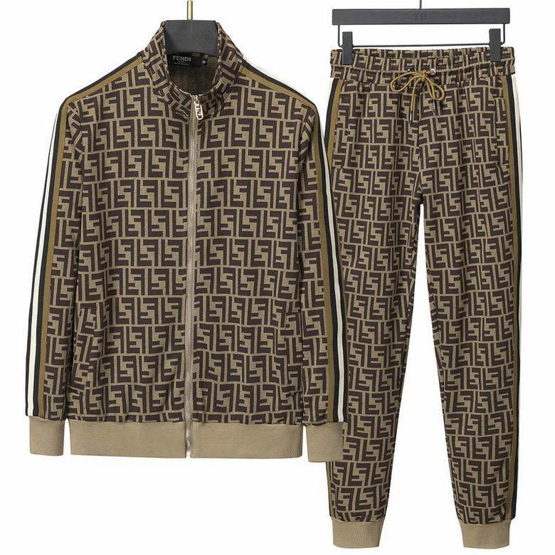 Wholesale Cheap Fendi Long Sleeve Tracksuits for Sale