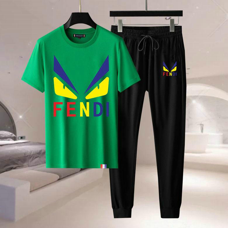 Wholesale Cheap F endi Short Sleeve Tracksuits for Sale