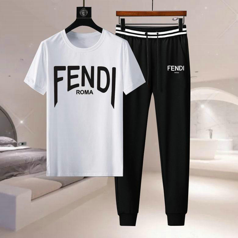 Wholesale Cheap F endi Short Sleeve Tracksuits for Sale