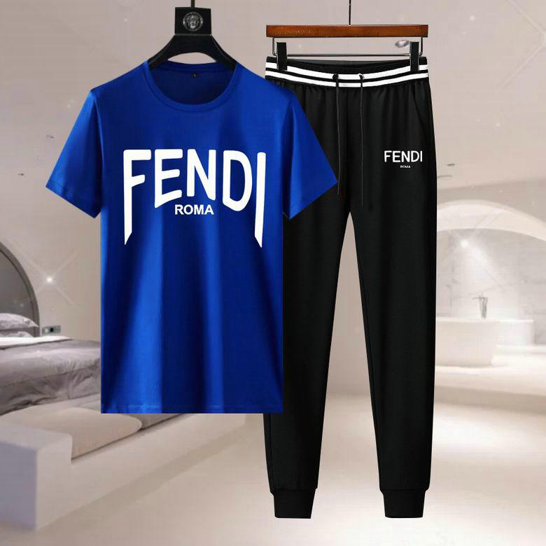 Wholesale Cheap F endi Short Sleeve Tracksuits for Sale