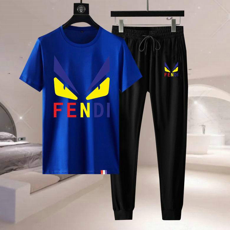 Wholesale Cheap F endi Short Sleeve Tracksuits for Sale