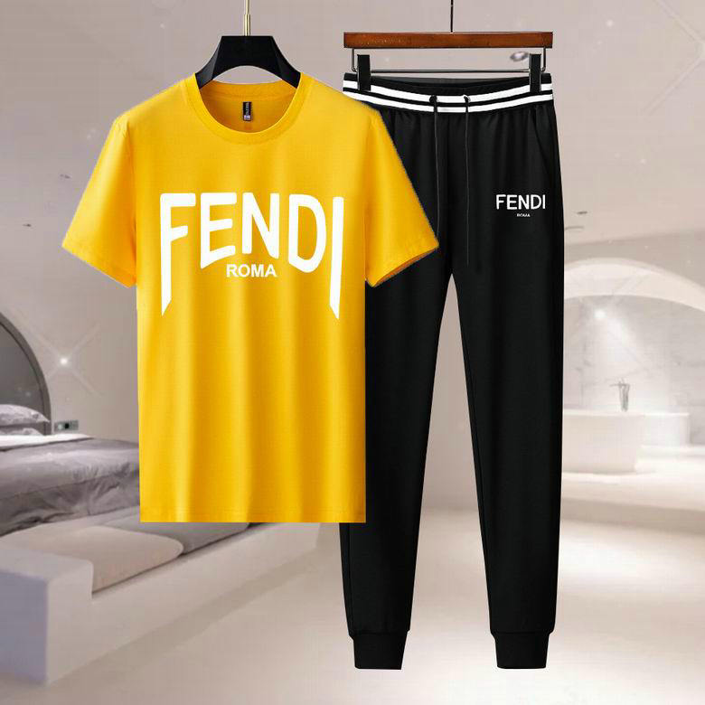 Wholesale Cheap F endi Short Sleeve Tracksuits for Sale