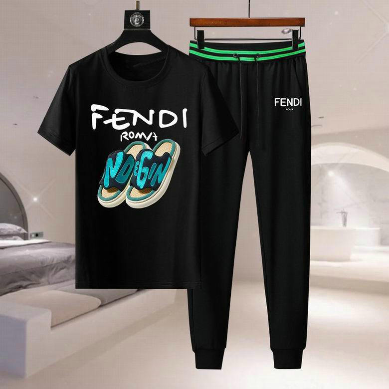 Wholesale Cheap F endi Short Sleeve Tracksuits for Sale
