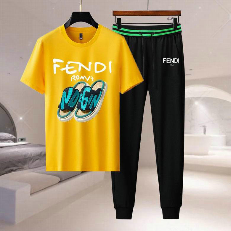 Wholesale Cheap F endi Short Sleeve Tracksuits for Sale