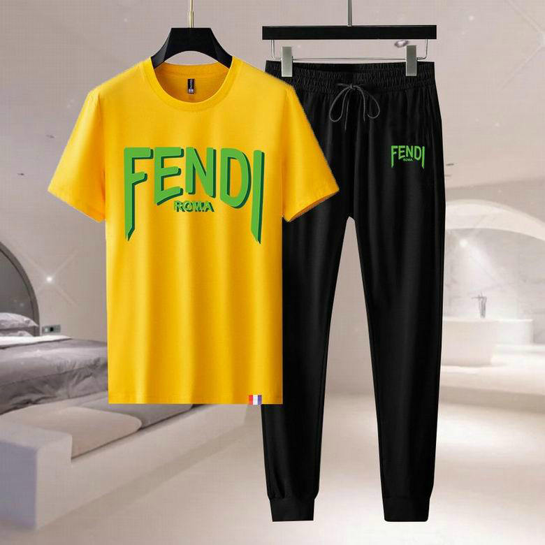 Wholesale Cheap F endi Short Sleeve Tracksuits for Sale