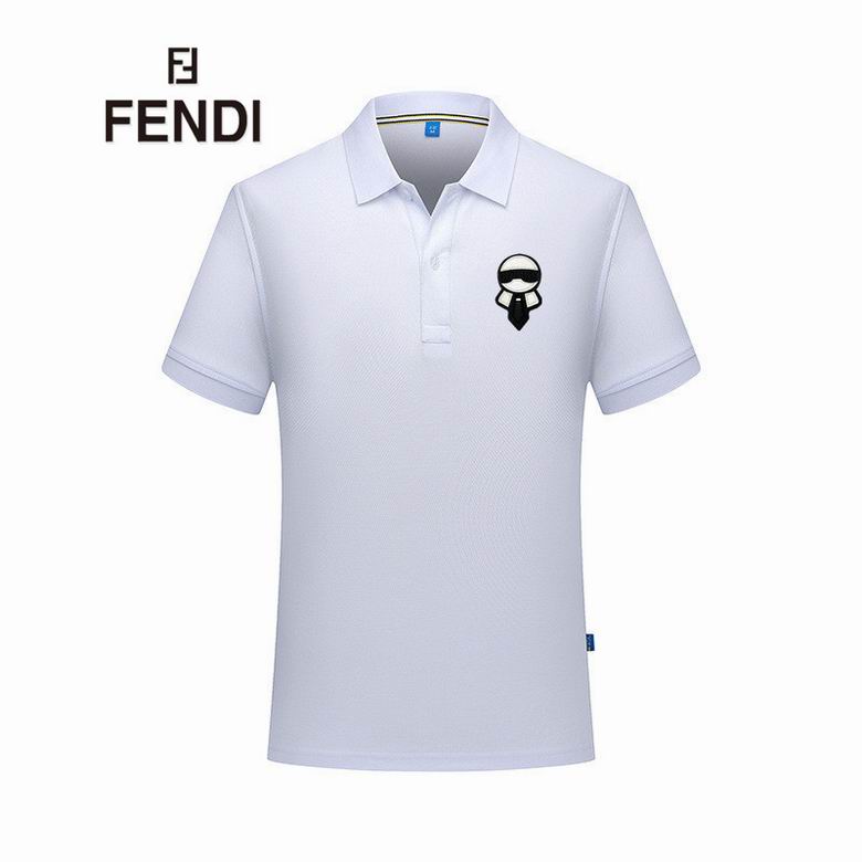 Wholesale Cheap F endi Polo Short Sleeve Lapel T Shirts for Sale