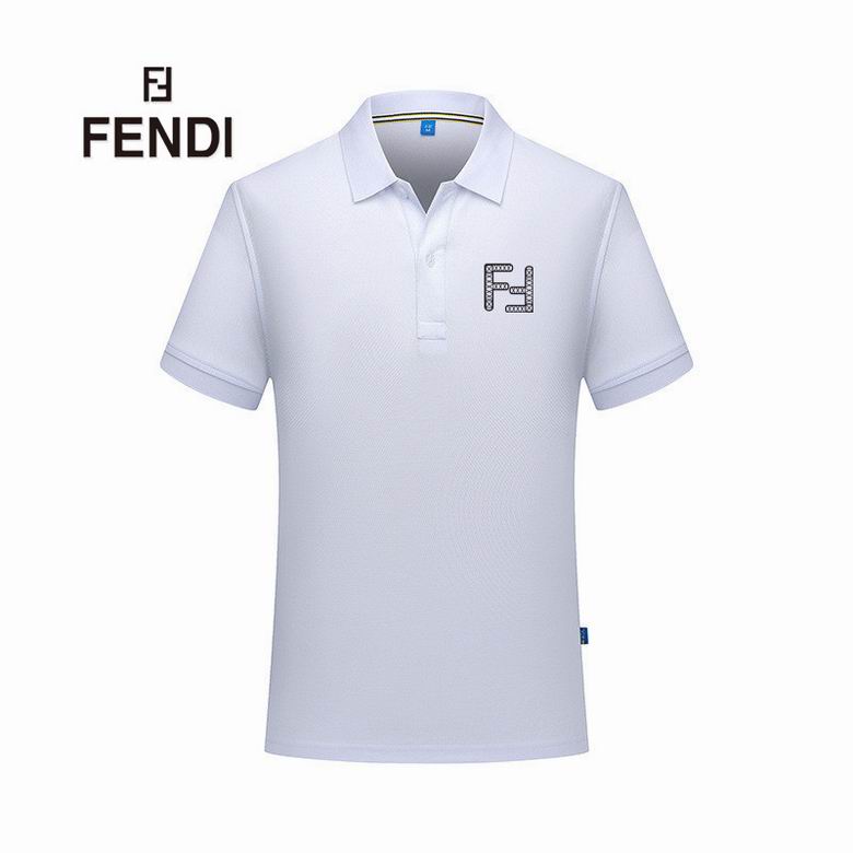 Wholesale Cheap F endi Polo Short Sleeve Lapel T Shirts for Sale