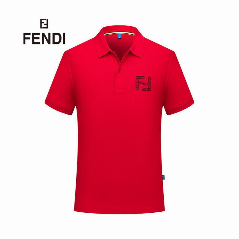 Wholesale Cheap F endi Polo Short Sleeve Lapel T Shirts for Sale